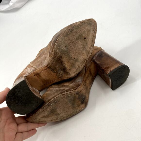 Freebird by Steven 6 Joey Tan Brown Buckle booties - Picture 5 of 9